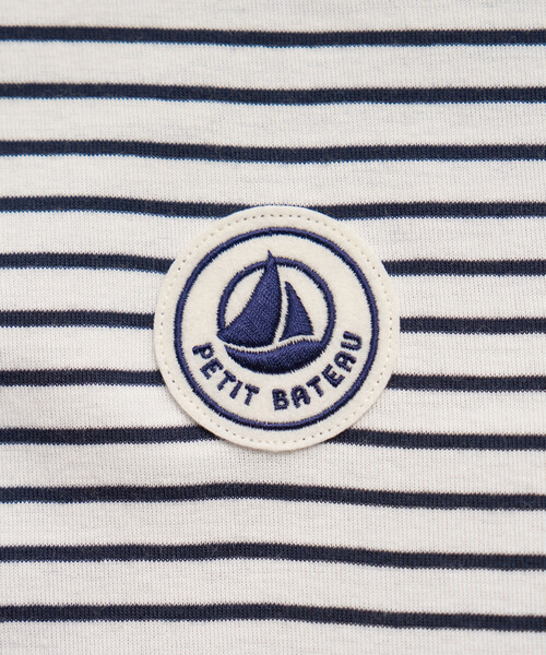 tシャツ PETIT BATEAU × FREAK'S STORE/プチバトー 別注 WAPPEN T-shirt/別注 ワッペンTシャツ レディースの画像