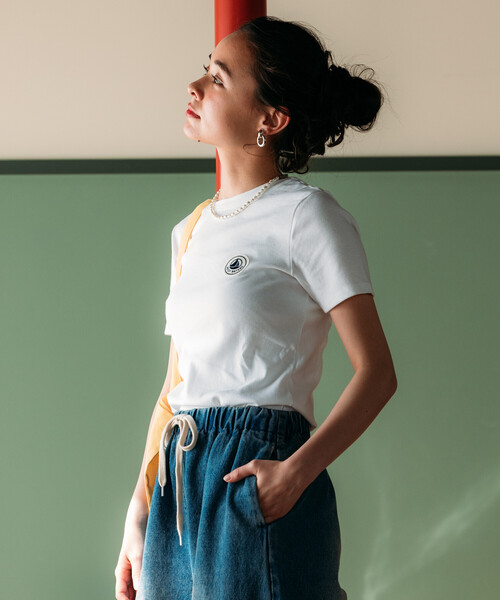 tシャツ PETIT BATEAU × FREAK'S STORE/プチバトー 別注 WAPPEN T-shirt/別注 ワッペンTシャツ レディースの画像