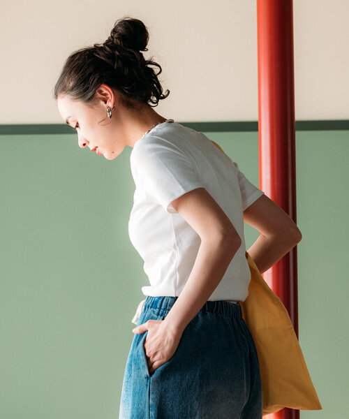 tシャツ PETIT BATEAU × FREAK'S STORE/プチバトー 別注 WAPPEN T-shirt/別注 ワッペンTシャツ レディースの画像