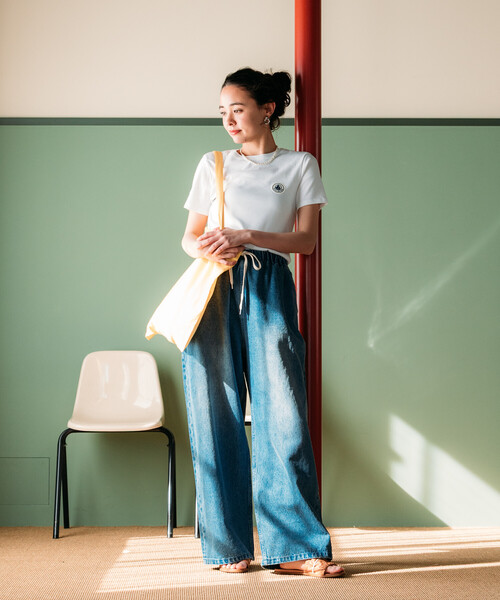 tシャツ PETIT BATEAU × FREAK'S STORE/プチバトー 別注 WAPPEN T-shirt/別注 ワッペンTシャツ レディースの画像