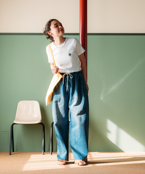 tシャツ PETIT BATEAU × FREAK'S STORE/プチバトー 別注 WAPPEN T-shirt/別注 ワッペンTシャツ レディースの画像