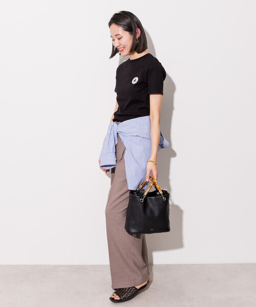tシャツ PETIT BATEAU × FREAK'S STORE/プチバトー 別注 WAPPEN T-shirt/別注 ワッペンTシャツ レディースの画像