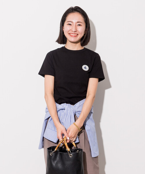 tシャツ PETIT BATEAU × FREAK'S STORE/プチバトー 別注 WAPPEN T-shirt/別注 ワッペンTシャツ レディースの画像