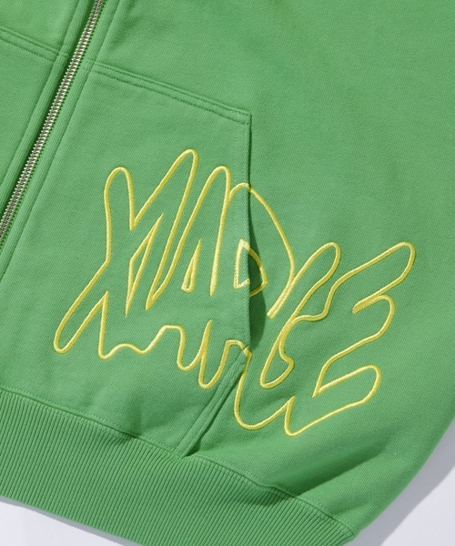 「XLARGE」 ジップアップパーカー X-LARGE ライトグリーン メンズの画像