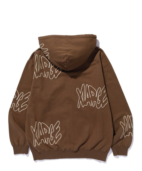 「XLARGE」 ジップアップパーカー X-LARGE ライトグリーン メンズの画像