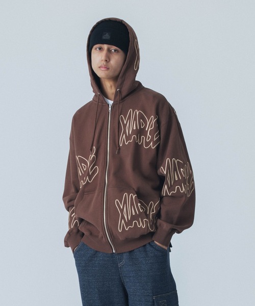 「XLARGE」 ジップアップパーカー X-LARGE ライトグリーン メンズの画像