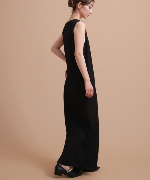 「select MOCA」 コンビワンピース MEDIUM ブラック レディースの画像