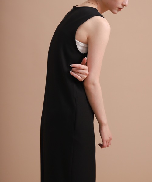 「select MOCA」 コンビワンピース MEDIUM ブラック レディースの画像