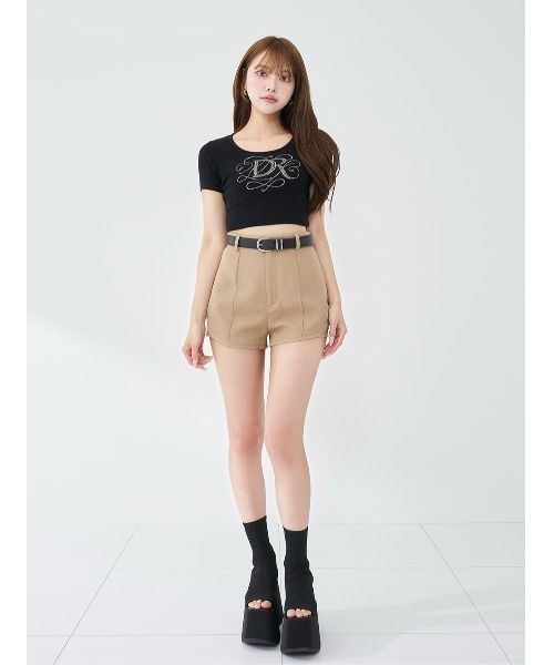 Darich（ダーリッチ） tシャツ 半袖 バロックDRビジューコンパクトT