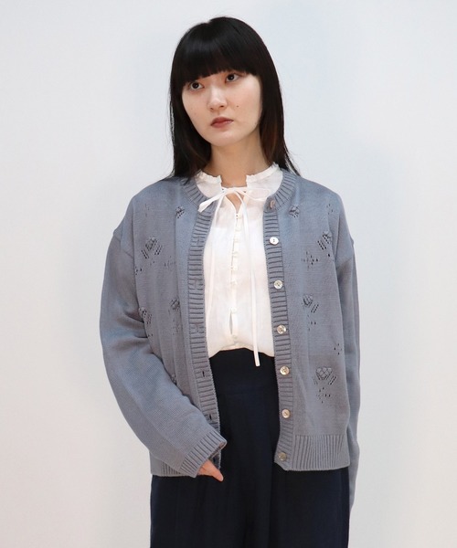 「haupia」 長袖ブラウス MEDIUM ベージュ レディース_画像9