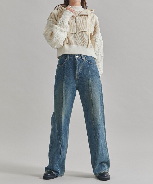 「UNITED TOKYO」 デニムパンツ 1 ブルー レディースの画像