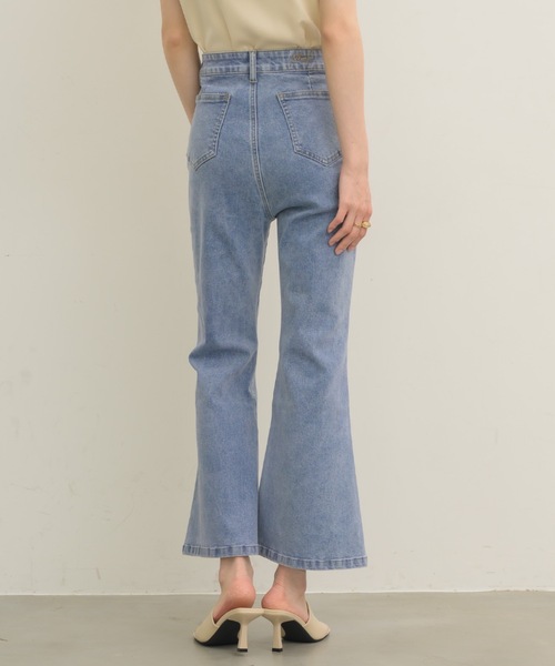 「NEUNA」 デニムパンツ LARGE ホワイト レディース_画像3