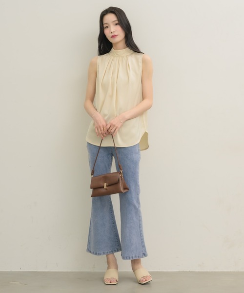 「NEUNA」 デニムパンツ LARGE ホワイト レディース_画像5