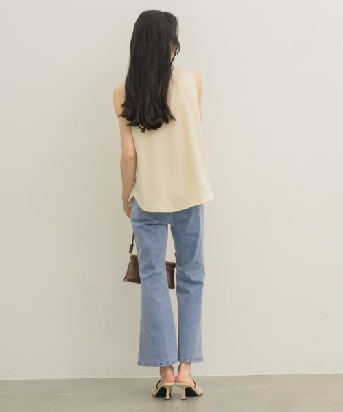 「NEUNA」 デニムパンツ LARGE ホワイト レディース_画像6