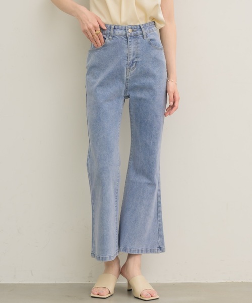 「NEUNA」 デニムパンツ LARGE ホワイト レディース_画像8