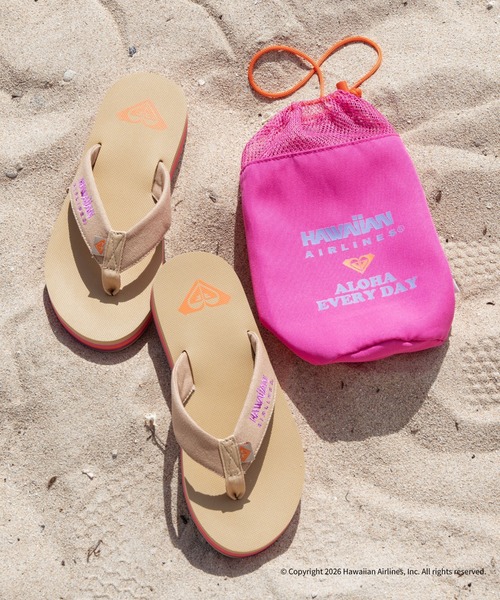 ROXY（ロキシー） ビーチサンダル サンダル ROXY x HAWAIIAN AIRLINES