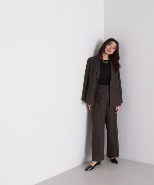 NATURAL BEAUTY BASIC」 テーラードジャケット MEDIUM ブラウン系 