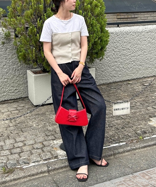 「fredy emue」 ノースリーブニット 38 ブラック レディース_画像7