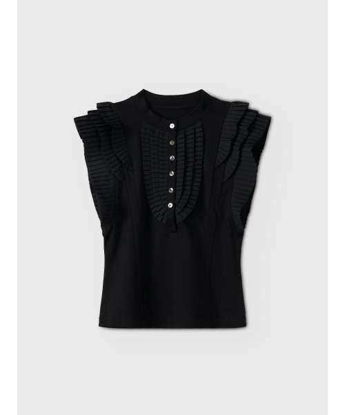 EIMY ISTOIRE（エイミーイストワール） tシャツ PLEATED COMBINATION