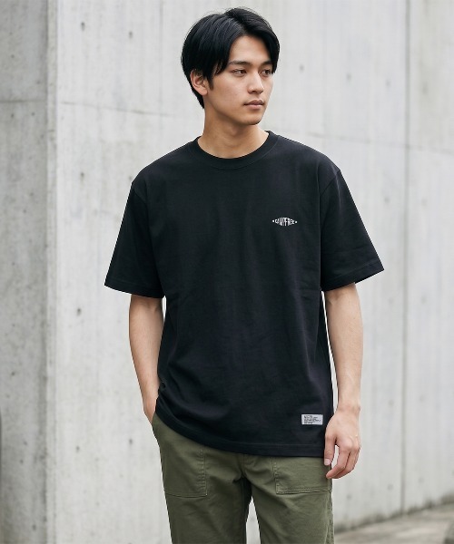 CAMPFREE（キャンプフリー） tシャツ ワンポイント刺繍ロゴTシャツ 7.4