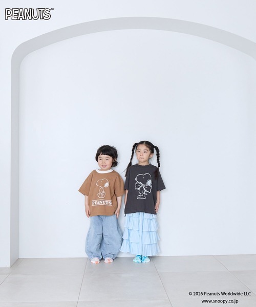LOWRYS FARM（ローリーズファーム） tシャツ 「SNOOPY」クラッシュT
