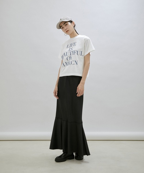 「AMERICANA」 半袖Tシャツ FREE オフホワイト レディース_画像2