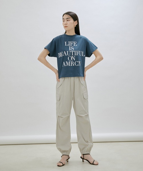 「AMERICANA」 半袖Tシャツ FREE オフホワイト レディース_画像3