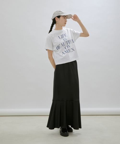 「AMERICANA」 半袖Tシャツ FREE オフホワイト レディース_画像6