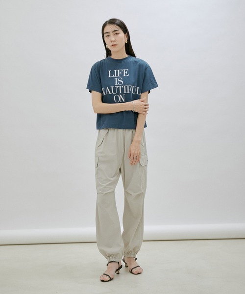 「AMERICANA」 半袖Tシャツ FREE オフホワイト レディース_画像7