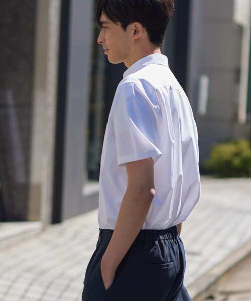 「URBAN RESEARCH ROSSO MEN」 半袖シャツ MEDIUM ネイビー メンズ_画像3