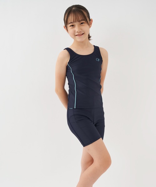 セパレート水着＋ゴーグルセット【未使用セット品】 Ocean Pacific 水着 「OP:オーピー」スクール水着 タンキニ2点