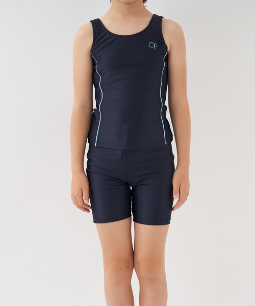 オーシャンパシフィック セパレート水着 上下２点セット 水陸両用 Ocean Pacific スクール水着女子 子供 水着 キッズ 女の子 学校