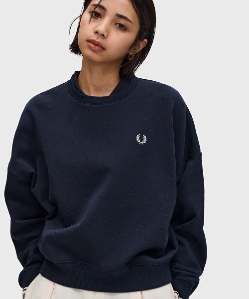 トレーナー スウェット Tipped Sweatshirt／ティップラインスウェットシャツ レディース FRED PERRY トレーナー スウェット Tipped Sweatshirt／ティップ