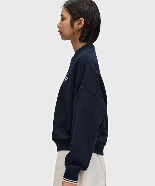 トレーナー スウェット Tipped Sweatshirt／ティップラインスウェットシャツ レディース FRED PERRY トレーナー スウェット Tipped Sweatshirt／ティップ