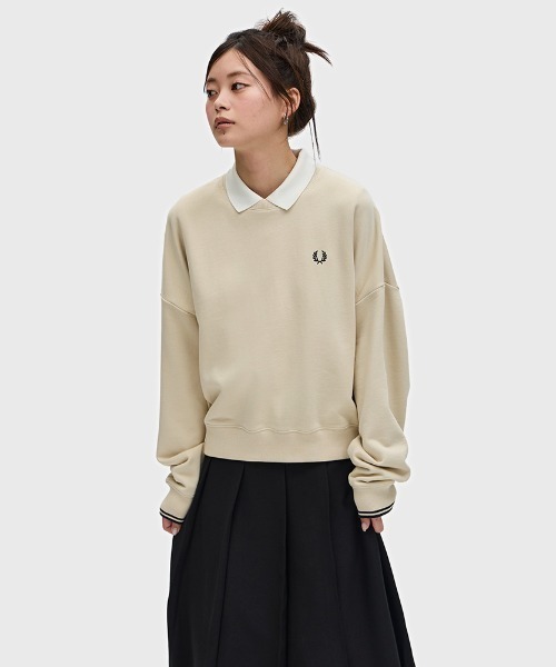トレーナー スウェット Tipped Sweatshirt／ティップラインスウェットシャツ レディース FRED PERRY トレーナー スウェット Tipped Sweatshirt／ティップ