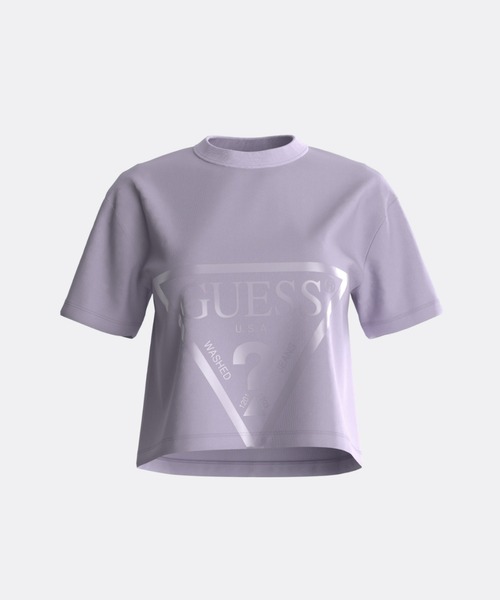 tシャツ GUESS ADELE CROP T-SHIRT TEEシャツ レディース GUESS tシャツ Adele Crop Tee Tシャツ レディース : ZOZOTOWN