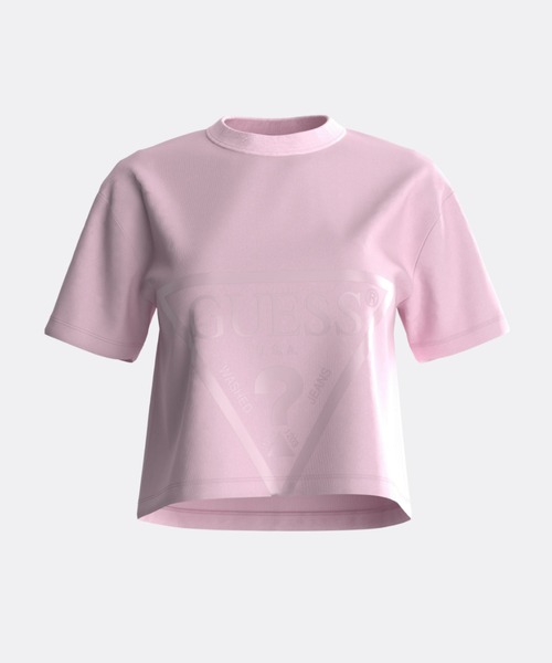 tシャツ GUESS ADELE CROP T-SHIRT TEEシャツ レディース GUESS tシャツ Adele Crop Tee Tシャツ レディース : ZOZOTOWN