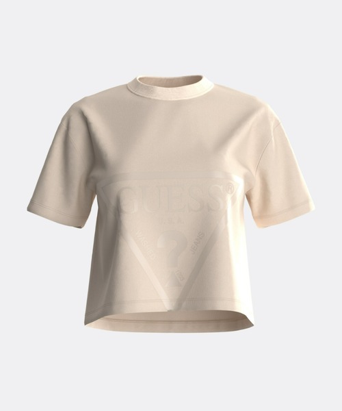 tシャツ GUESS ADELE CROP T-SHIRT TEEシャツ レディース GUESS tシャツ Adele Crop Tee Tシャツ レディース : ZOZOTOWN