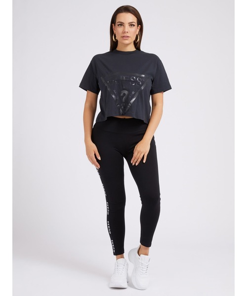 tシャツ GUESS ADELE CROP T-SHIRT TEEシャツ レディース GUESS tシャツ Adele Crop Tee Tシャツ レディース : ZOZOTOWN