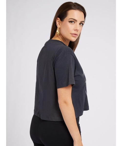 tシャツ GUESS ADELE CROP T-SHIRT TEEシャツ レディース GUESS tシャツ Adele Crop Tee Tシャツ レディース : ZOZOTOWN