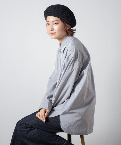 RACAL（ラカル） 帽子 ベレー帽 Gima Cotton Knit Beret / ギマ