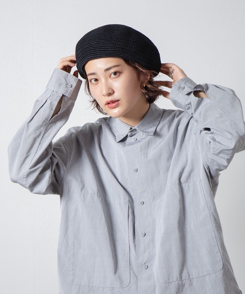 RACAL（ラカル） 帽子 ベレー帽 Gima Cotton Knit Beret / ギマ