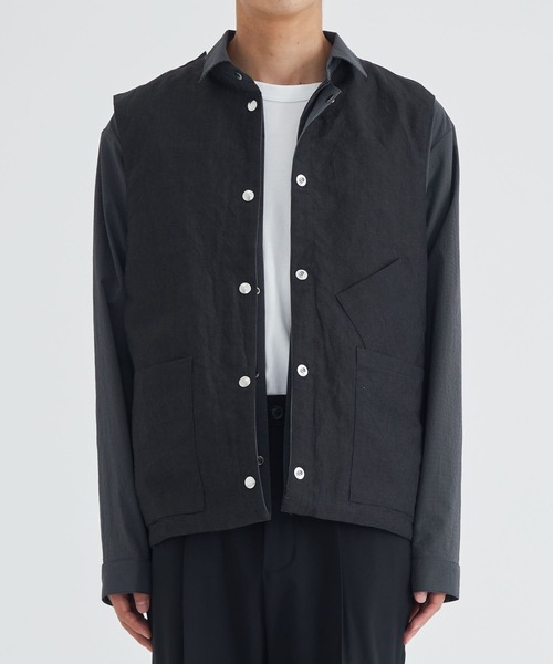 シャツ 「NULABEL /ニューレーベル」4WAY VEST SHIRT メンズ