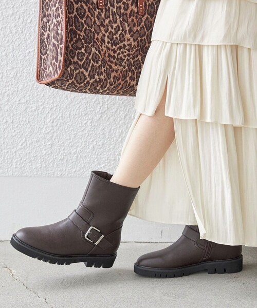 SHIPS（シップス） ブーツ レザー エンジニアブーツ レディース