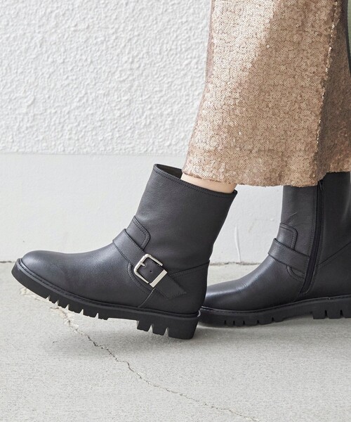 SHIPS（シップス） ブーツ レザー エンジニアブーツ レディース