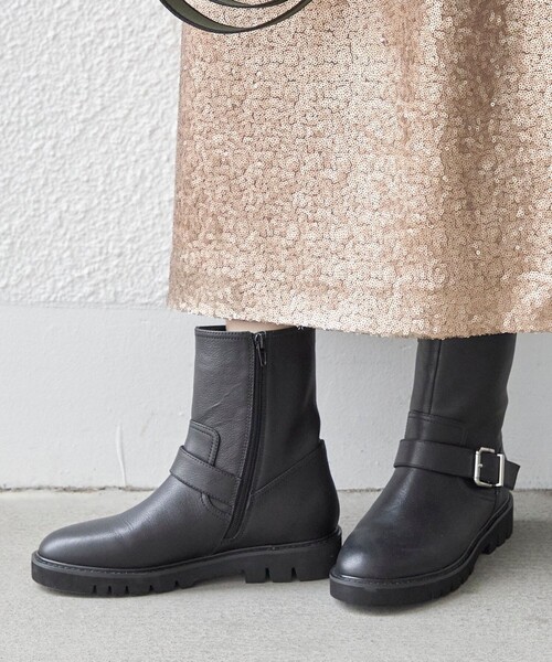 SHIPS（シップス） ブーツ レザー エンジニアブーツ レディース