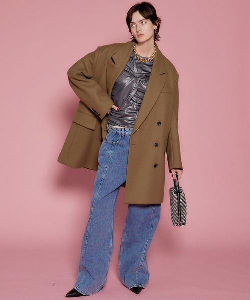 tシャツ Shirring Twist Top/シャーリングツイストトップ「MAISON SPECIAL/メゾンスペシャル」 レディース MAISON SPECIAL tシャツ Shirring Twist Top/シャーリング