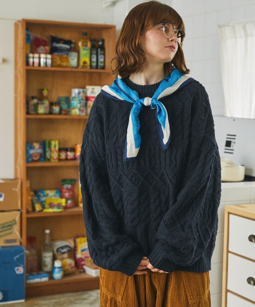 auralee オーラリー   アランニット　セーター　美品　ケーブルニット AURALEE - AURALEE オーラリー セーター ケーブルニット メンズ アラン
