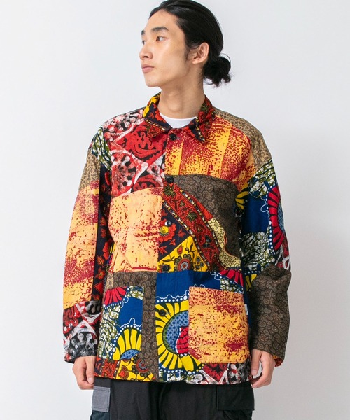 Johnbull カバーオール 「rebear by Johnbull」パッチワーク Johnbull カバーオール 「rebear by Johnbull」パッチワーク
