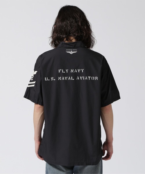 豪華 AVIREX シャツ NAVAL FATIGUE SHIRT / ネイバル ファティーグ メンズウェア